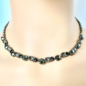 Sorrelli Black Onyx Crystal Classic Necklace New Without Tag